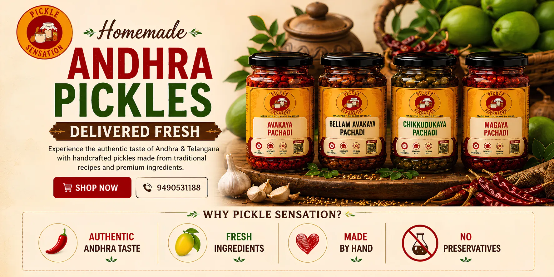 Best Andhra Pickles Near Me, Homemade Andhra Pickles, Andhra Pickles Online, Best Homemade Pickles Near Me, Buy South Indian Pickles Online