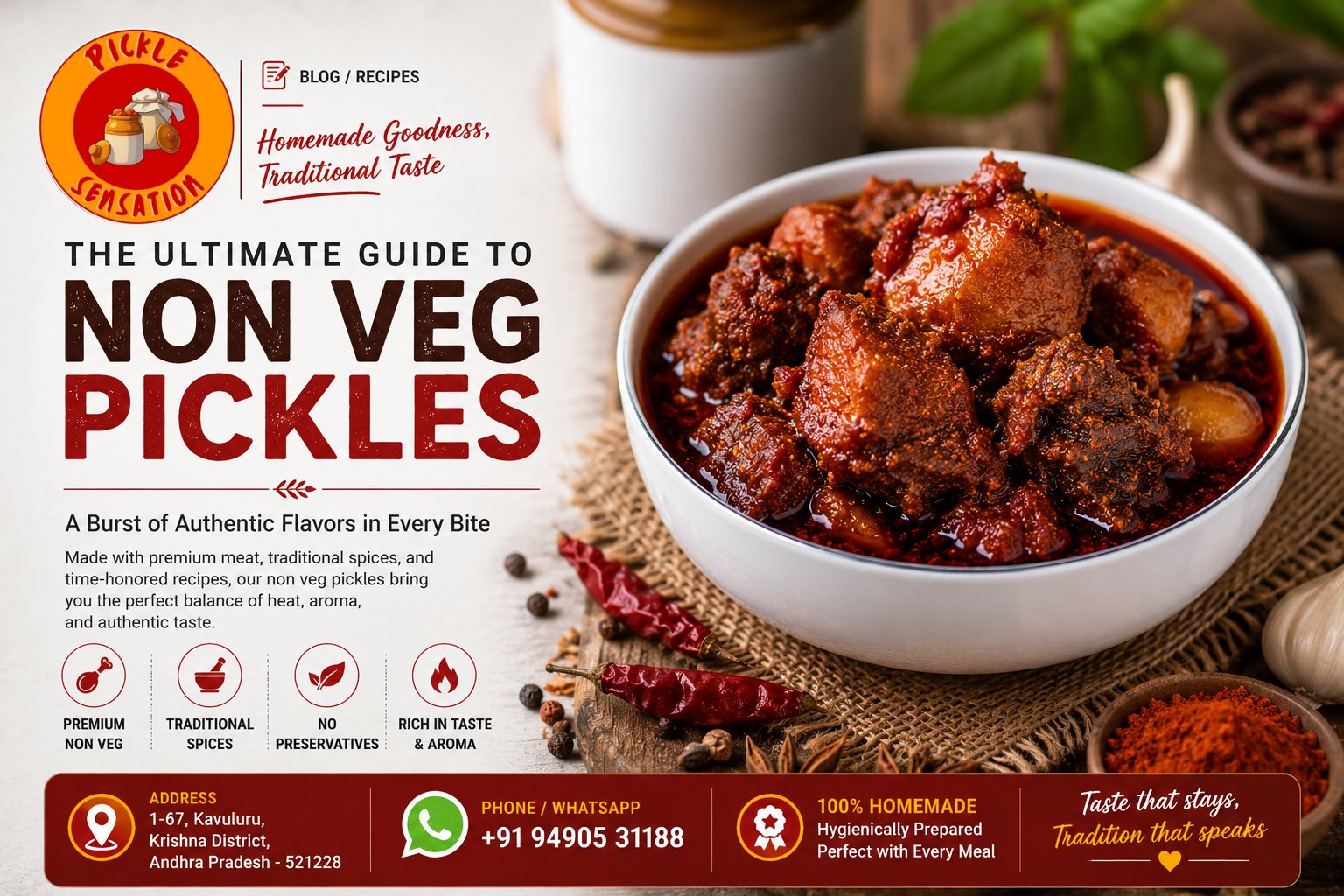 Best Non Veg Pickles, Best Pickles Near Me, Best Andhra Pickles Near Me, Best Homemade Pickles Near Me, Best Non Veg Pickles Near Me, Best Pickles Online, Best Chicken Pickles Near Me, Best Chicken Pickle Near Me, Best Chicken Pickle Online, Best Chicken Pickle Price, Best Spicy Chicken Pickle Near Me, Best Mango Pickles Near Me, Best Mango Pickle Price, Best Sweet Mango Pickle Near Me, Best Avakaya Near Me, Best Avakaya Pickle Near Me, Best Avakai Near Me, Best Aam Achar Near Me, Best Gogura Pachadi Near Me, Andhra Pickles Online, Buy South Indian Pickles Online, Best Pickle Shop in Vijayawada, Best Pickles Near Vijayawada, Best Pickles Near Guntur, Best Pickles Near Me Delivery, Best Homemade Pickles in Hyderabad, Homemade Pickle Shelf Life, Preservative Free Pickle Shelf Life, Sesame Oil Pickle Benefits, Homemade Pickle vs Store Bought Pickle, Karam Podi Recipe
