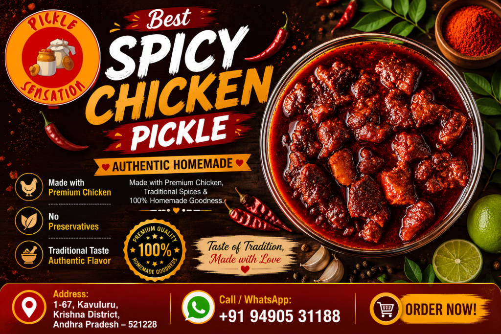 Best Spicy Chicken Pickle | Authentic Andhra Taste