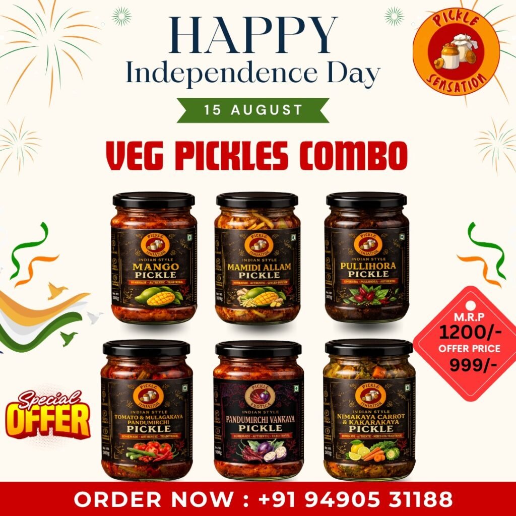 Pickle Sensations Independence Day Veg Pickles Combo Offer 2026