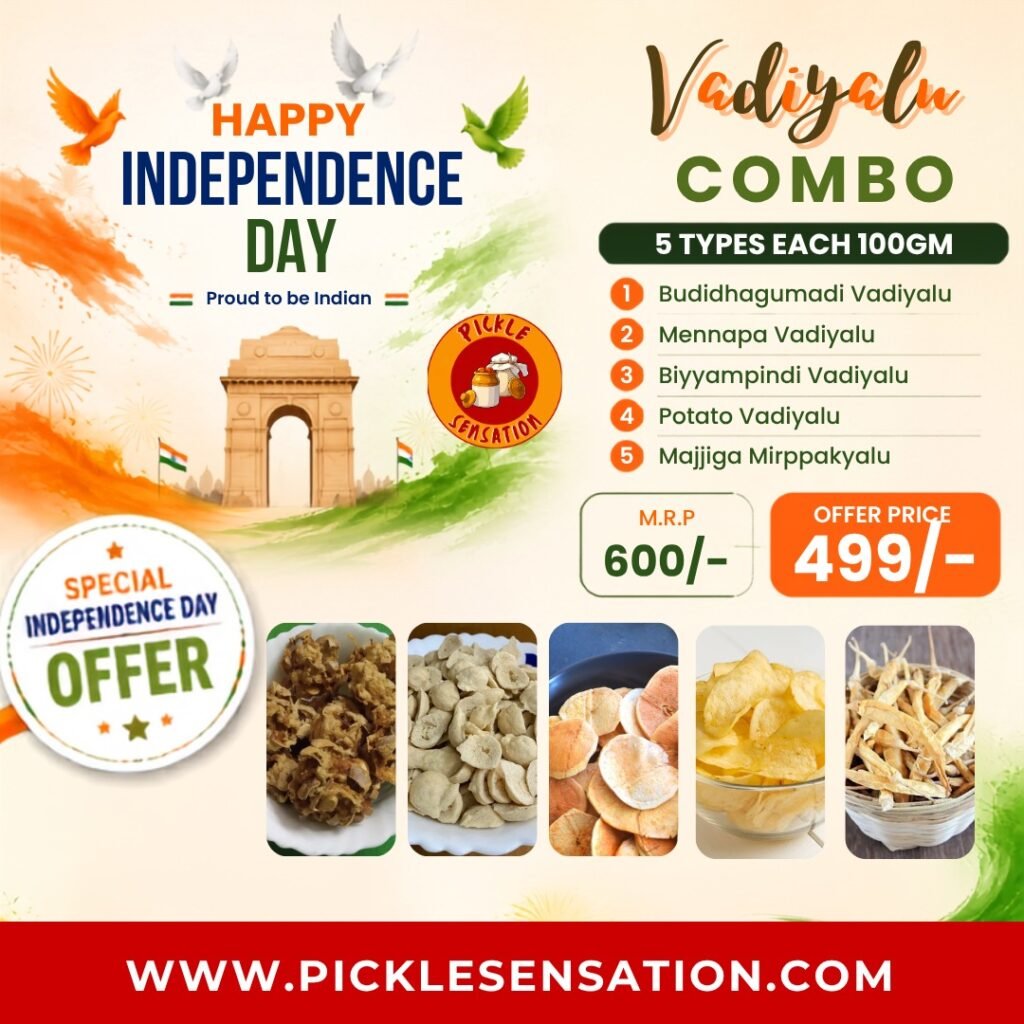 Pickle Sensations Independence Day Vadiyalu Combo Offer 2026